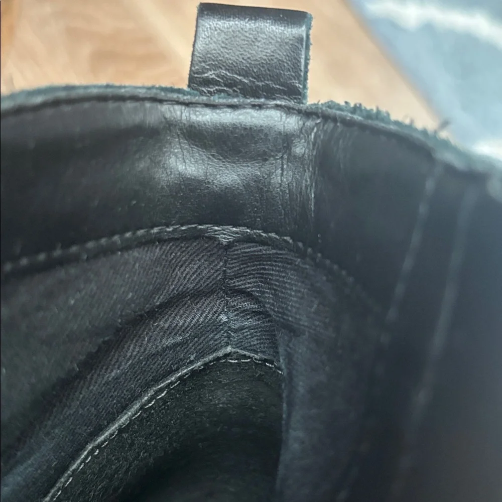 Franco Sarto Kadrien black leather ankle boots, size 8